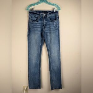 BKE Jeans Mens 30x34 Blue Jake Straight Demin Pants Faded